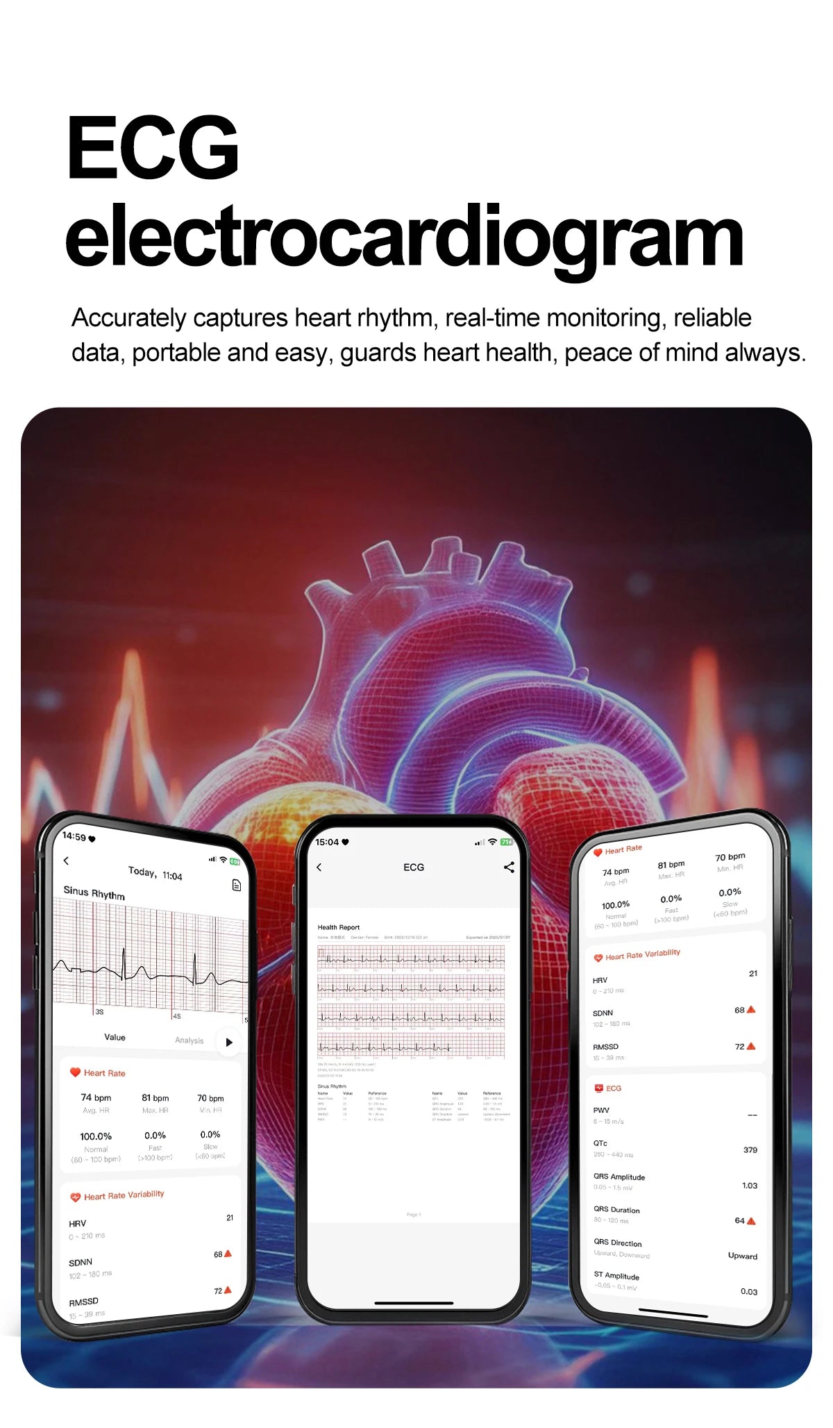 New Accurate Blood Pressure Smart Watch Uric Acid ECG+PPG Blood Oxygen Body Analysis Body Fat LED Flashlight smart watches 2025