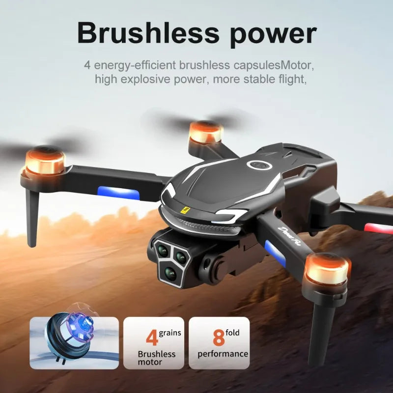 Drone ne Aerial Photography: High-Definition Remote Control, Three-Camera System, 4K Long-Range Brushless Aircraft