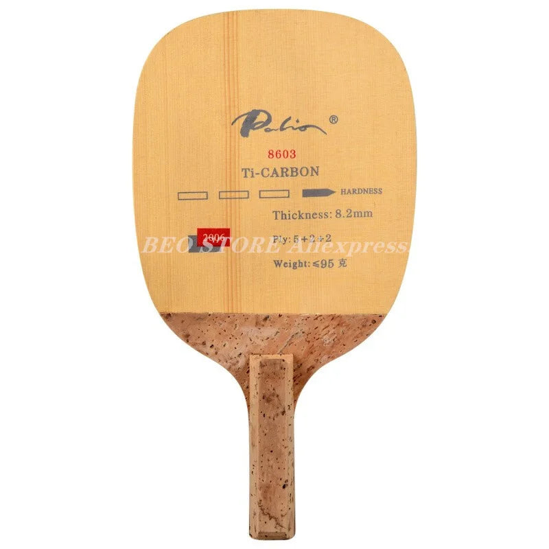 PALIO 8603 Carbon Titanium Table Tennis Blade Racket JS Japanese Penhold Fast Attack Original PALIO Ping Pong Bat Paddle JS without box