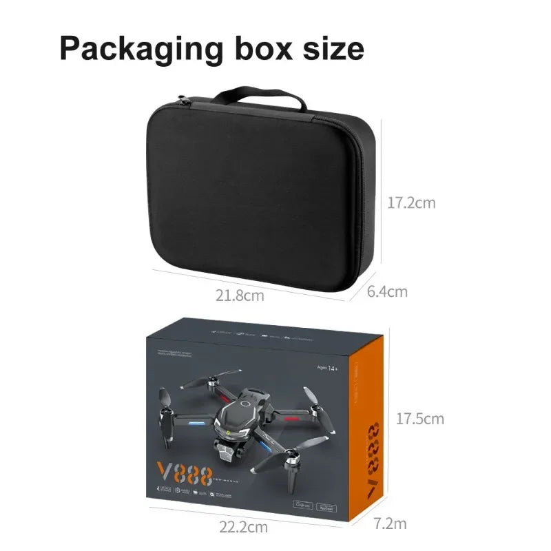 Drone ne Aerial Photography: High-Definition Remote Control, Three-Camera System, 4K Long-Range Brushless Aircraft