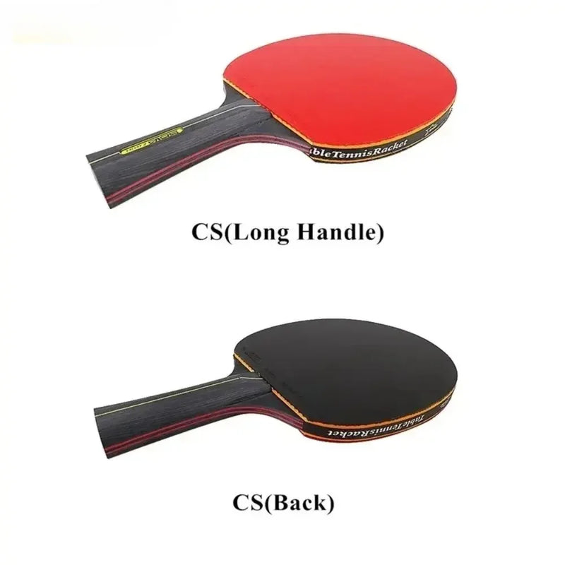 New 6 Star Table Tennis Racket 2PCS Professional Ping Pong Racket Set Pimples-in Rubber Hight Quality Blade Bat Paddle with…