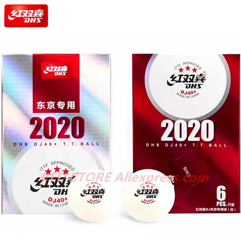 DHS DJ40+ 3-Star TOKYO Games WTT Competition ITTF 3 Star D40+ Table Tennis Ball Plastic ABS DHS Ping Pong Balls