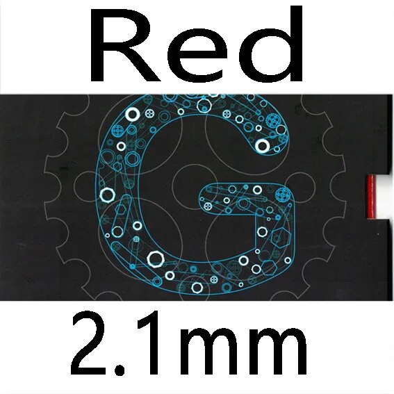 SANWEI 2019 New GEARS 2.0 (GEAR 2.0, Half-sticky, Backhand Counter-attack) Table Tennis Rubber Ping Pong Sponge Red