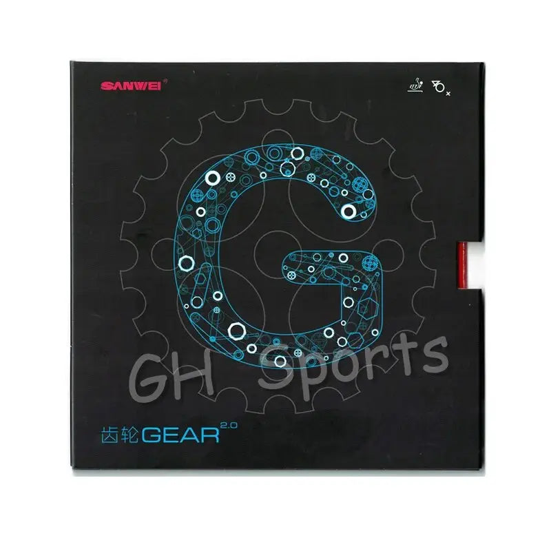 SANWEI 2019 New GEARS 2.0 (GEAR 2.0, Half-sticky, Backhand Counter-attack) Table Tennis Rubber Ping Pong Sponge