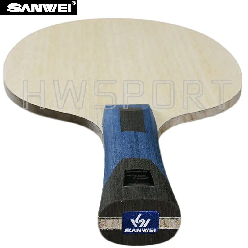 SANWEI 75 Pro Table Tennis Blade 5 Wood 2 Plies External ALC Carbon Ping Pong Blade 75 Inner with Internal Fiber Layer