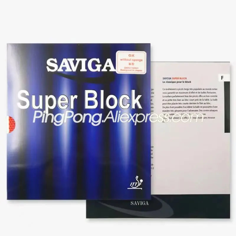 SAVIGA SUPER BLOCK Table Tennis Rubber Defensive Pips-long DAWEI SUPERBLOCK Ping Pong OX Topsheet