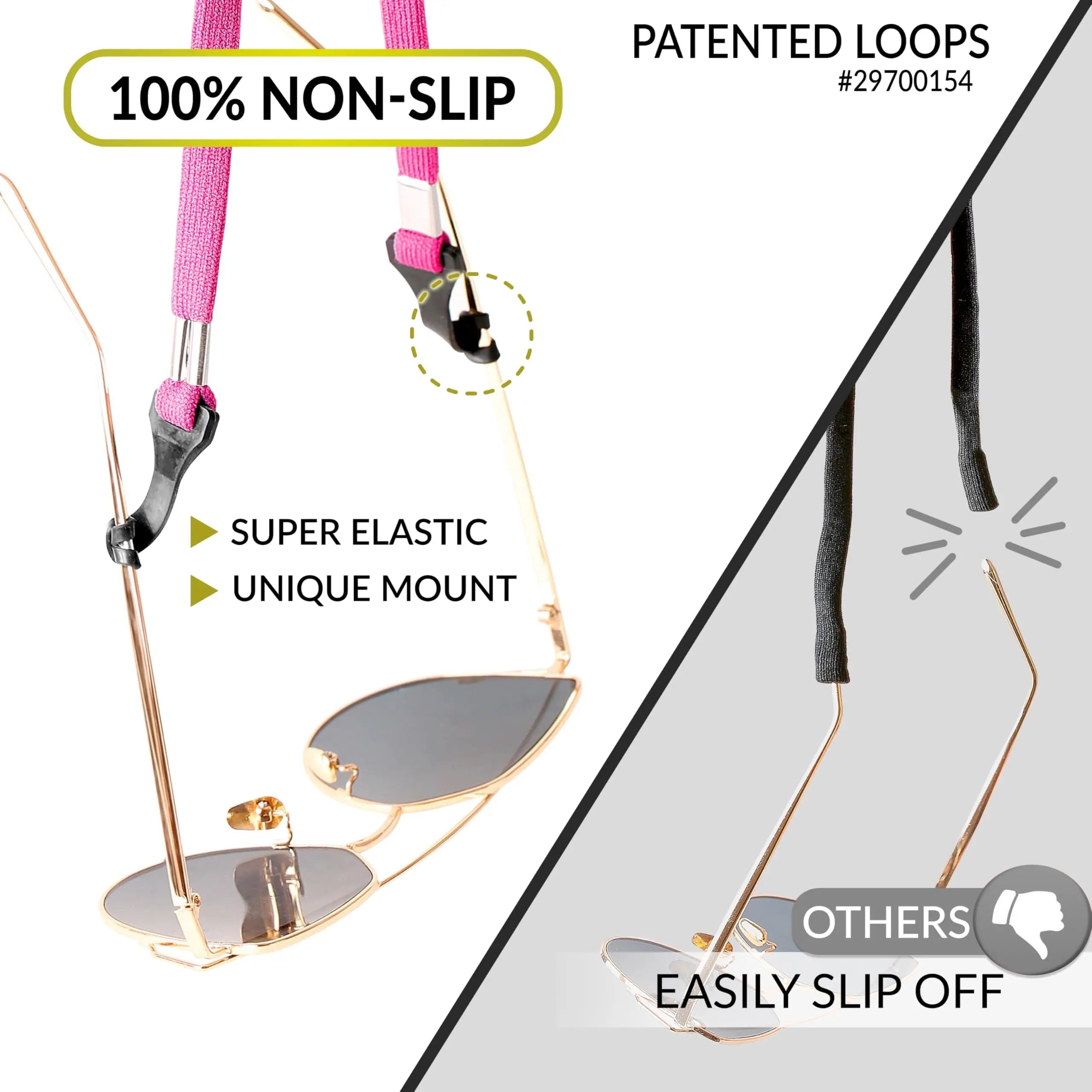 SIGONNA Eye Glasses String Holder Strap   Eyeglass Straps Cords for Men Women   Eyeglass Holders Around Neck   Sunglasses String Chain Lanyard Retainer   4 Pcs Orange Pink Sigonna