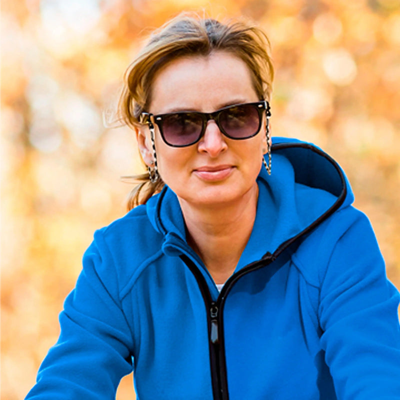 SIGONNA Eyeglasses String Holder Strap Cord   Eyeglass Chain for Men Women   Glasses Lanyard Holders Around Neck   Sports Eye Glass Straps Sunglass Retainer   5 Cords Red Blue Sigonna