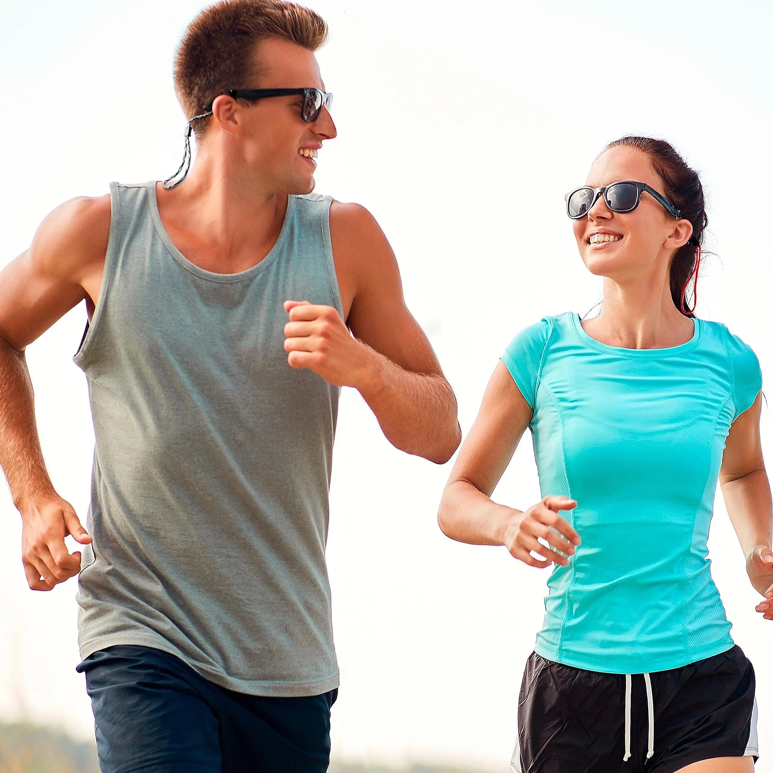 SIGONNA Eyeglasses String Holder Strap Cord   Eyeglass Chain for Men Women   Glasses Lanyard Holders Around Neck   Sports Eye Glass Straps Sunglass Retainer   5 Cords Red Blue Sigonna