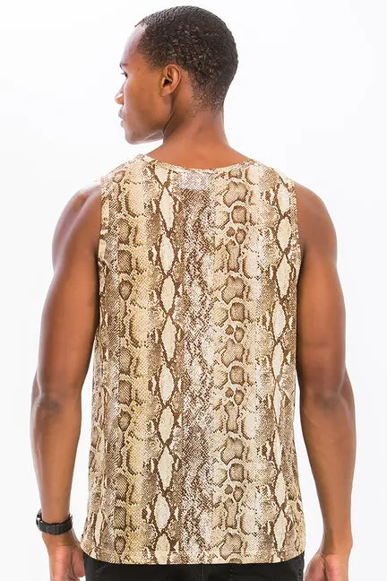 SNAKE PRINT TANK WEIV