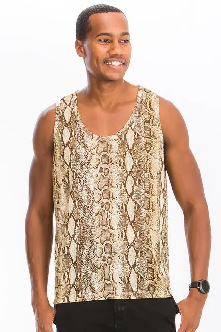 SNAKE PRINT TANK WEIV