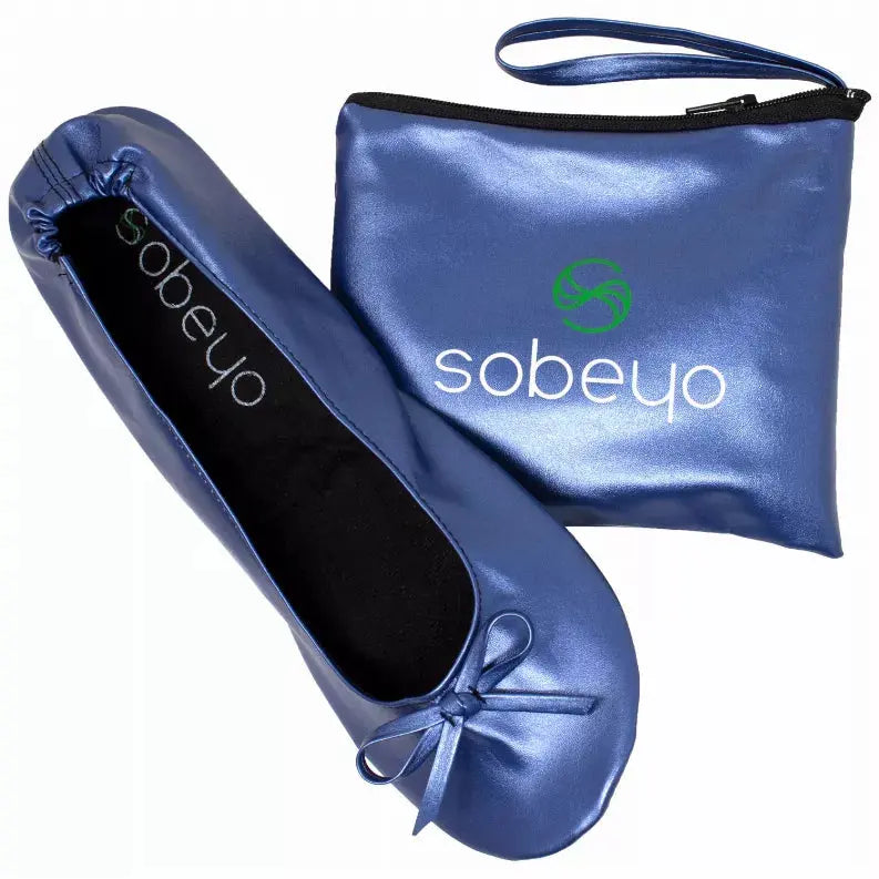 SOBEYO Foldable Ballet Flats Women's Travel Portable Comfortable Shoes SOBEYO