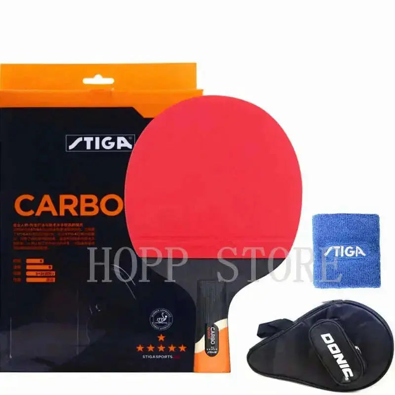 STIGA-6-Star-Racket-Offensive-Professional-Carbon-Pimples-In-Rubber-Original-Stiga-Table-Tennis-Rackets-Ping-Pong-Paddle-Bat-GreatEagleInc-334651280