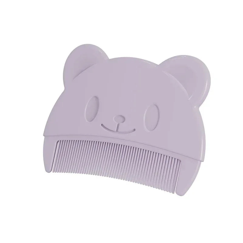 Baby Care Accessories Fetal Head Fat Comb Infant Bathing Soft Comb Newborn Hair Cleaning Supplies Infant Silicon Head Massager C68-A-purple