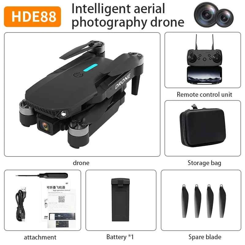 E88 NEW Professional Wide Angle RC Dron HD 4K Camera Mode Foldable Helicopter Aircraft Quadcopter Drone Kid Gift Toys