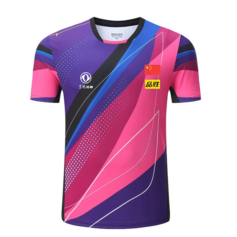 2023 Championship China Team table tennis shirts shorts Men Women Children ping pong t shirt Table tennis clothes soccer jerseys purple with logos A