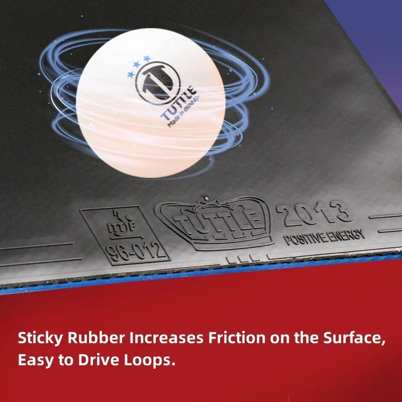 TUTTLE Positive Energy Pimples-in Table Tennis Rubber Sheet Sticky ITTF Approved Ping Pong Racket Rubber Loop Arc Fast Attack
