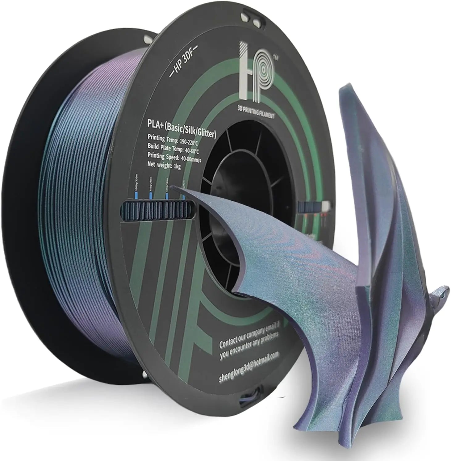 3D Printer Filament, Dual-color PLA Filament,  1.75mm Dimensional Accuracy +/- 0.02mm, 1KG Spool (2.2 lbs), Fit Most FDM…
