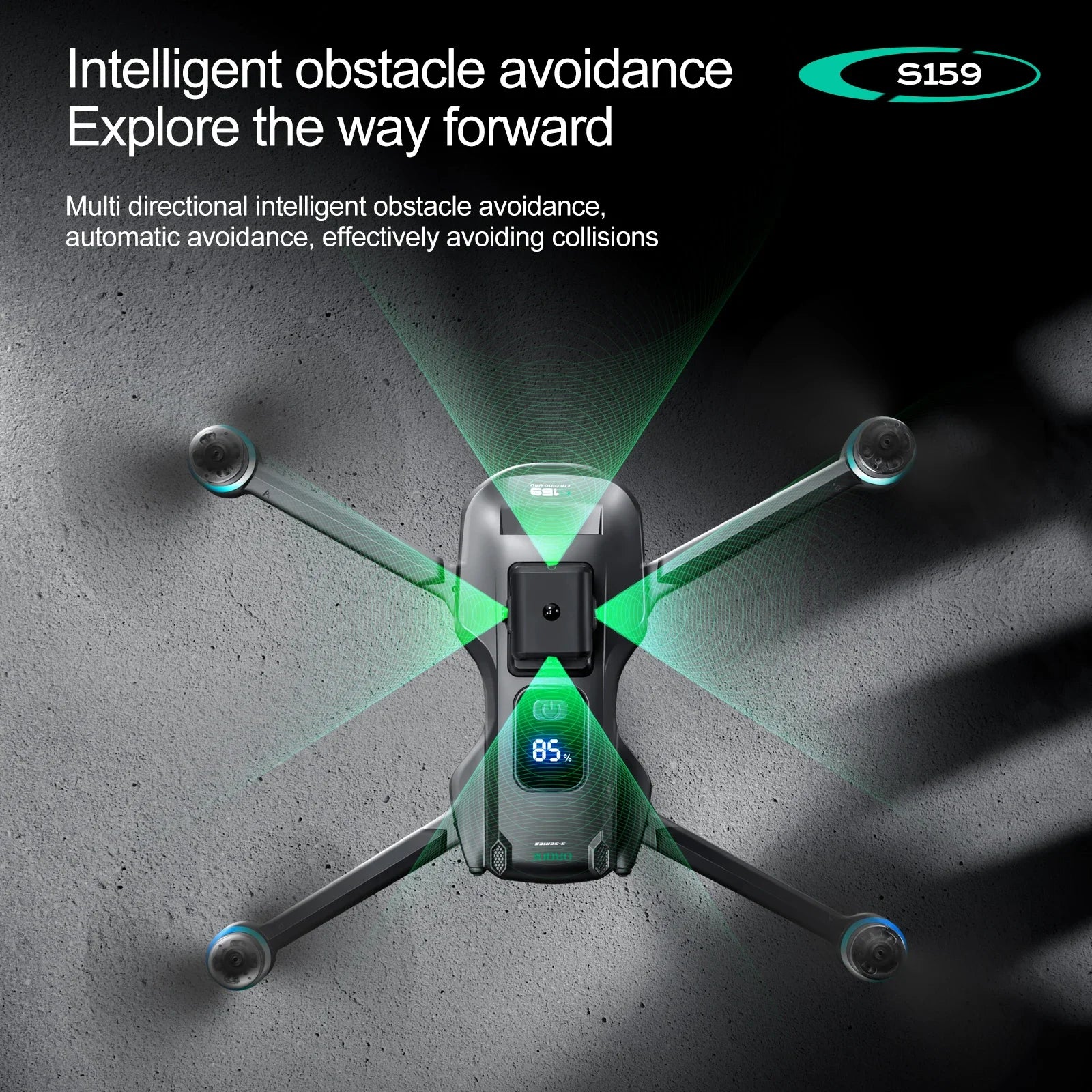 Professional S159 GPS Drone With Screen Control 5G 8K HD ESC Dual Camera Brushless Optical Flow UAV FPV Quadcopter RC Toys