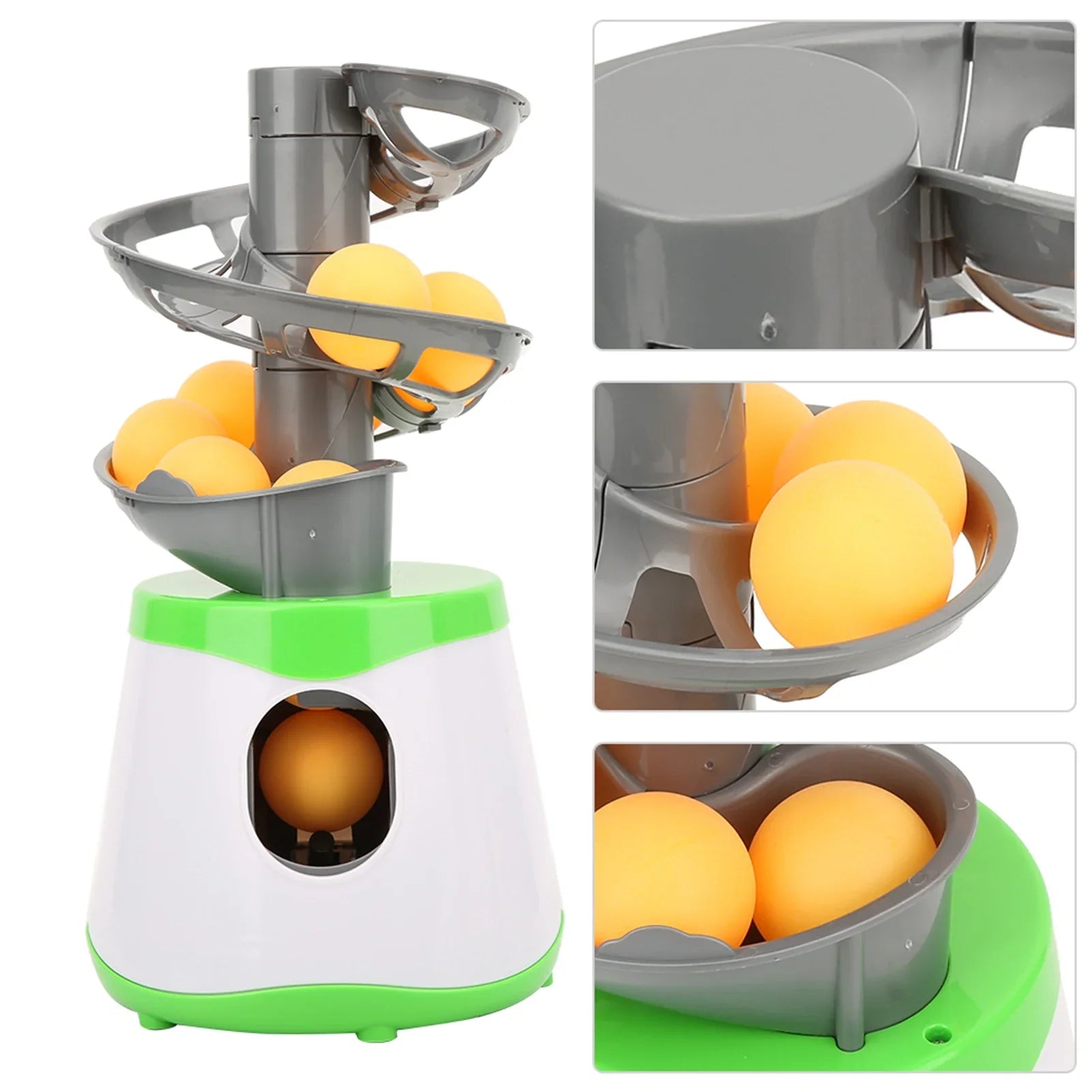4*AA Battery Mini Table Tennis Robot Service Pitching Machine Trainer Adult Kid Sport Game Gift Racquet Sport 10 Ping Pong…
