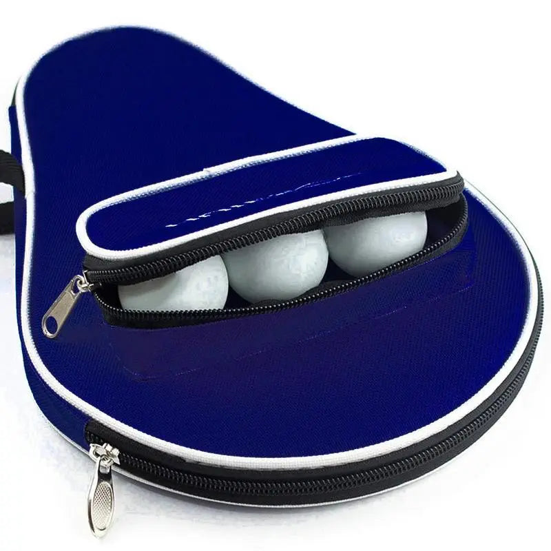 Professional Oxford Table Tennis Racket Case with Outer Zipper Bag for Table Tennis Balls Table Tennis Accessories