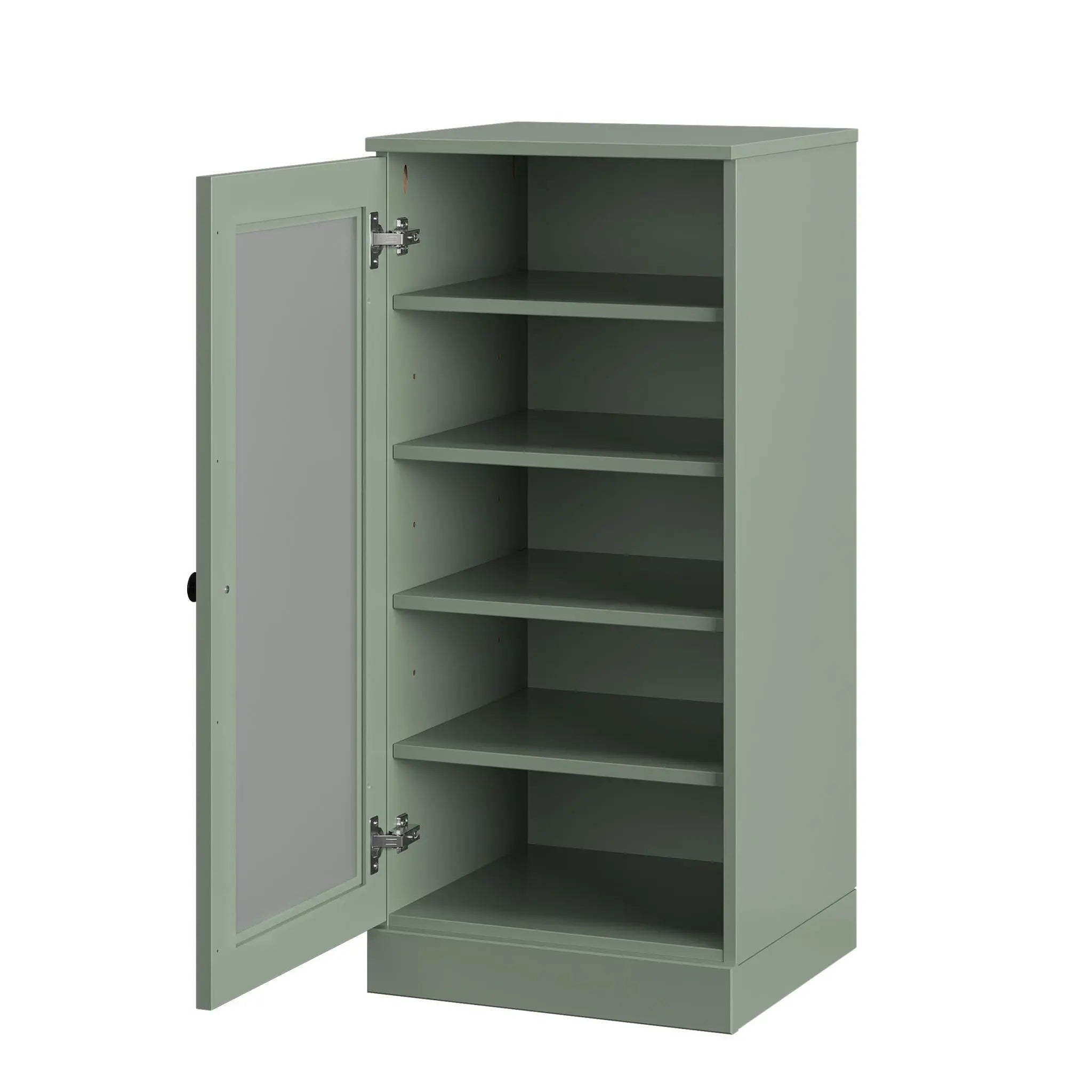 Sage Ten Pair Solid WoodShoe Storage Cabinet Homeroots Organization