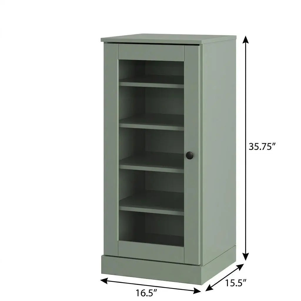 Sage Ten Pair Solid WoodShoe Storage Cabinet Homeroots Organization