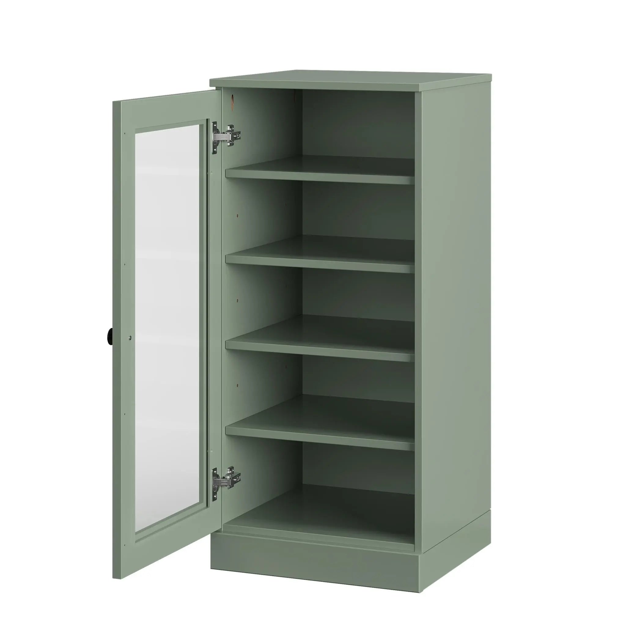 Sage Ten Pair Solid WoodShoe Storage Cabinet Homeroots Organization