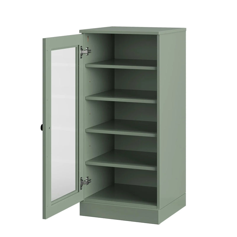 Sage Ten Pair Solid WoodShoe Storage Cabinet Homeroots Organization