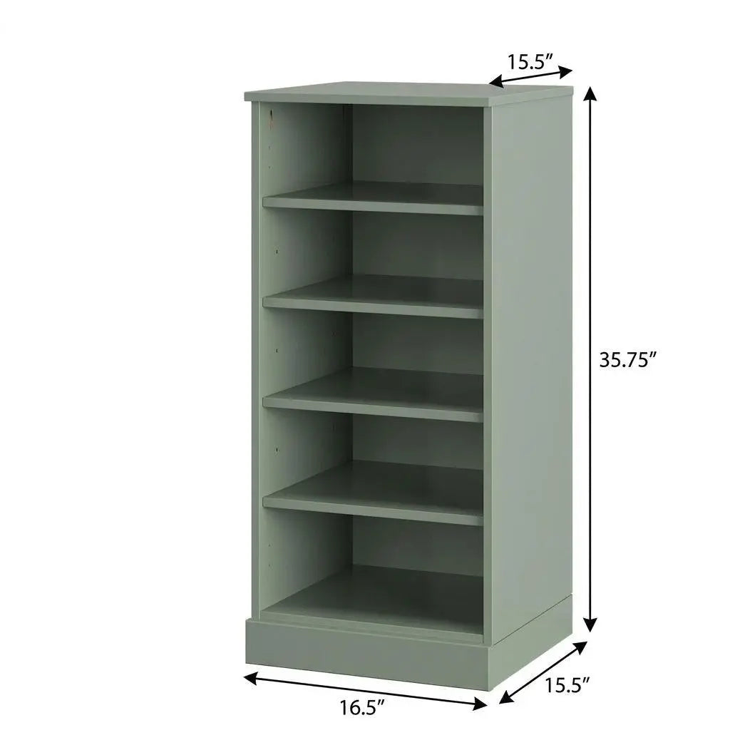 Sage Ten Pair Solid WoodShoe Storage Cabinet Homeroots Organization