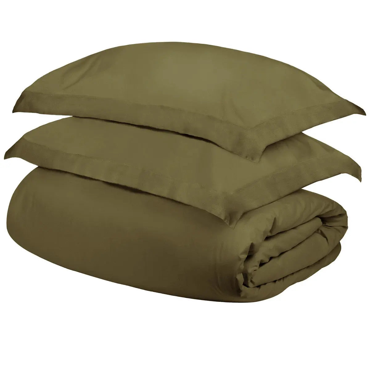 Sage Twin Cotton Blend 400 Thread Count Washable Duvet Cover Set Homeroots Bed & Bath