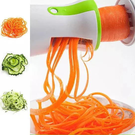 Salad Lover's Spiral Slicer 2 Blades Handheld And Compact Vista Shops