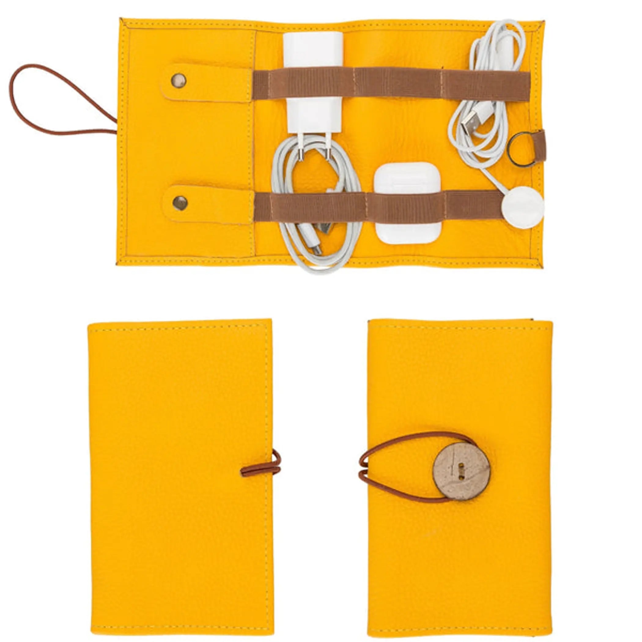 Salida Travel Pouch and Premium Leather Cable Organizer Toronata