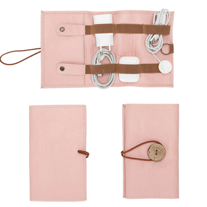 Salida Travel Pouch and Premium Leather Cable Organizer Toronata