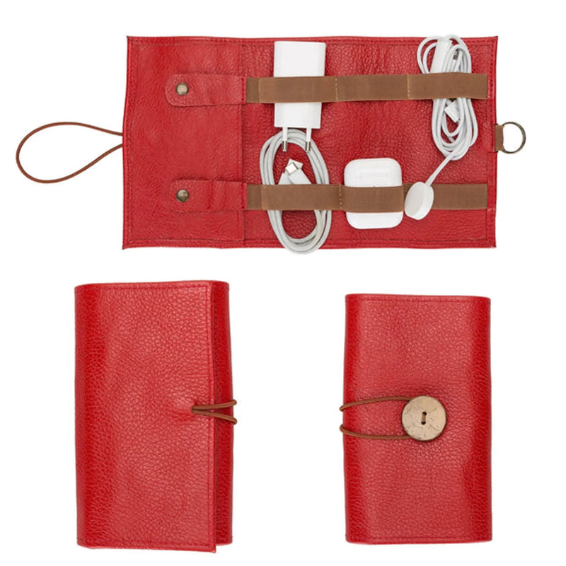 Salida Travel Pouch and Premium Leather Cable Organizer Toronata