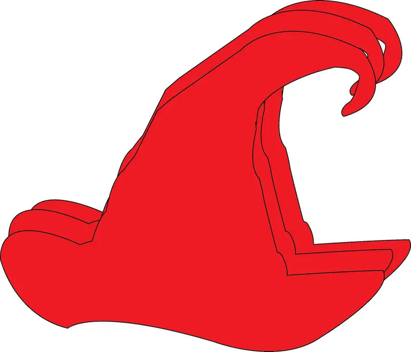 Santa Hat Small Single Color Creative Cut-Out Creative Shapes