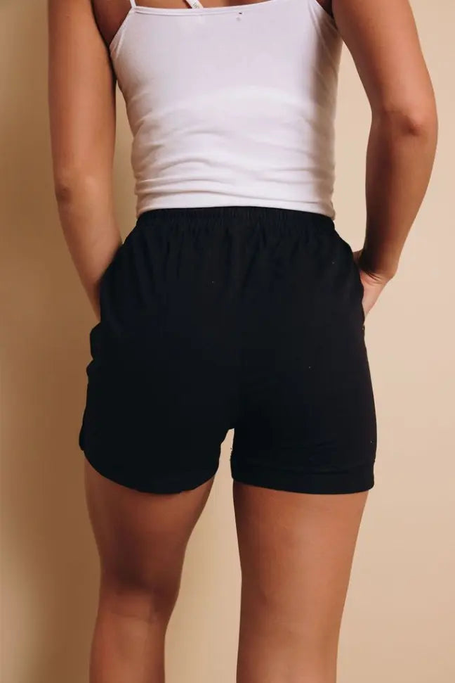 Sasha Drawstring Shorts Stay Warm in Style