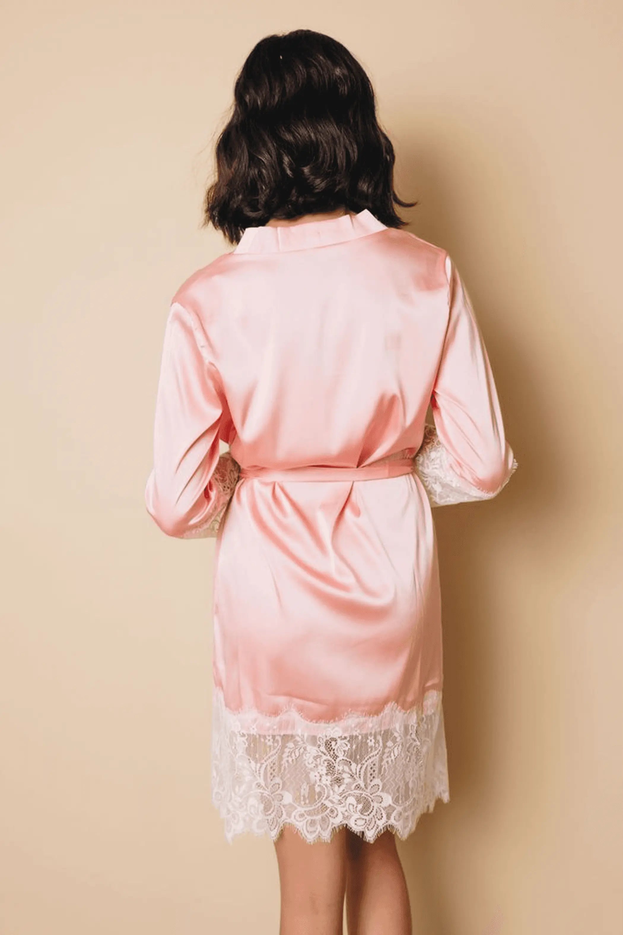 Satin Kimono Robe Stay Warm in Style