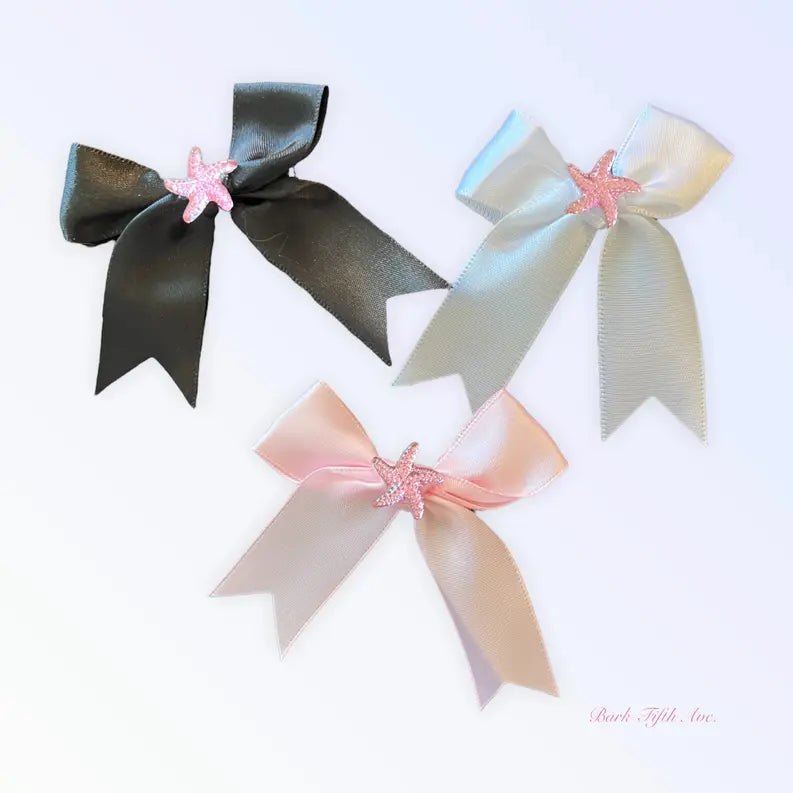 Satin Starfish Rhinestone Hair Clip Bark Fifth Avenue