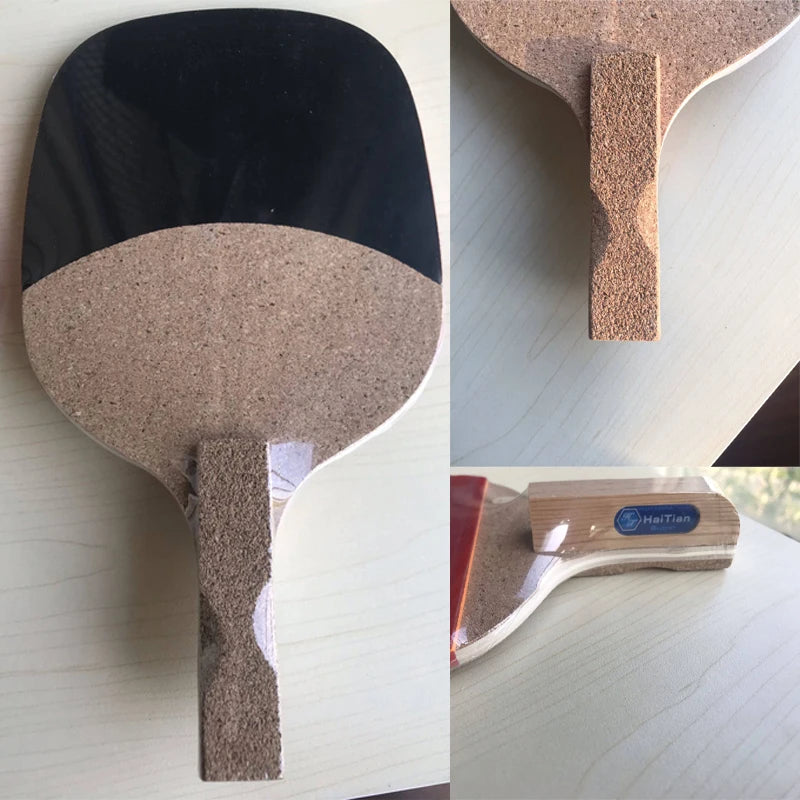 Haitian Hinoki 8mm/9mm Table Tennis Racket Japanese Penhold China Fir Ping Pong Paddle with HAIFU Rubber Training Paddle -…