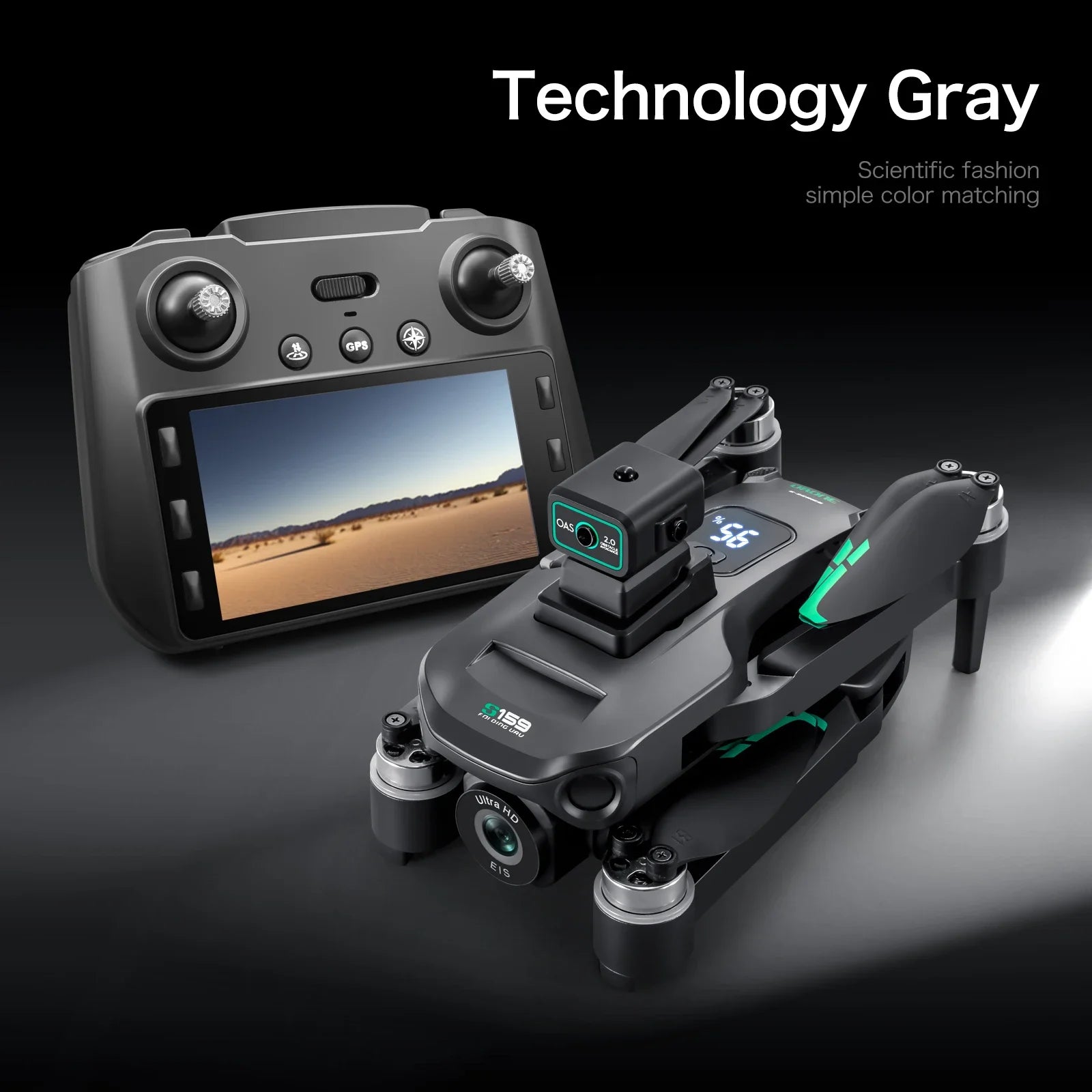 Professional S159 GPS Drone With Screen Control 5G 8K HD ESC Dual Camera Brushless Optical Flow UAV FPV Quadcopter RC Toys