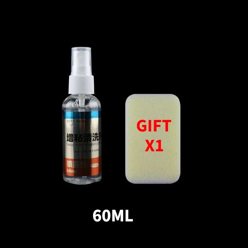 60ml Table Tennis Rubber Cleaner Spray Table Tennis Racket Cleaner Set Tackifier Super Strong Removal Maintenance Fluid…