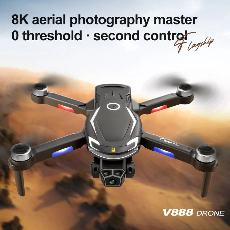Drone ne Aerial Photography: High-Definition Remote Control, Three-Camera System, 4K Long-Range Brushless Aircraft