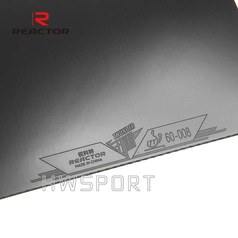 REACTOR THUNDER Table Tennis Rubber Sticky High-elasticity Ping Pong Rubber with Pre-set Internal Energy Sponge - Red…
