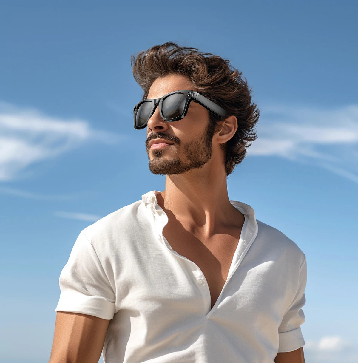 New Smart Glasses 8MP HD Camera AI Glasses Camera Photo Video Recording Translation Waterproof Anti-blue Camera Glasses Man Wome