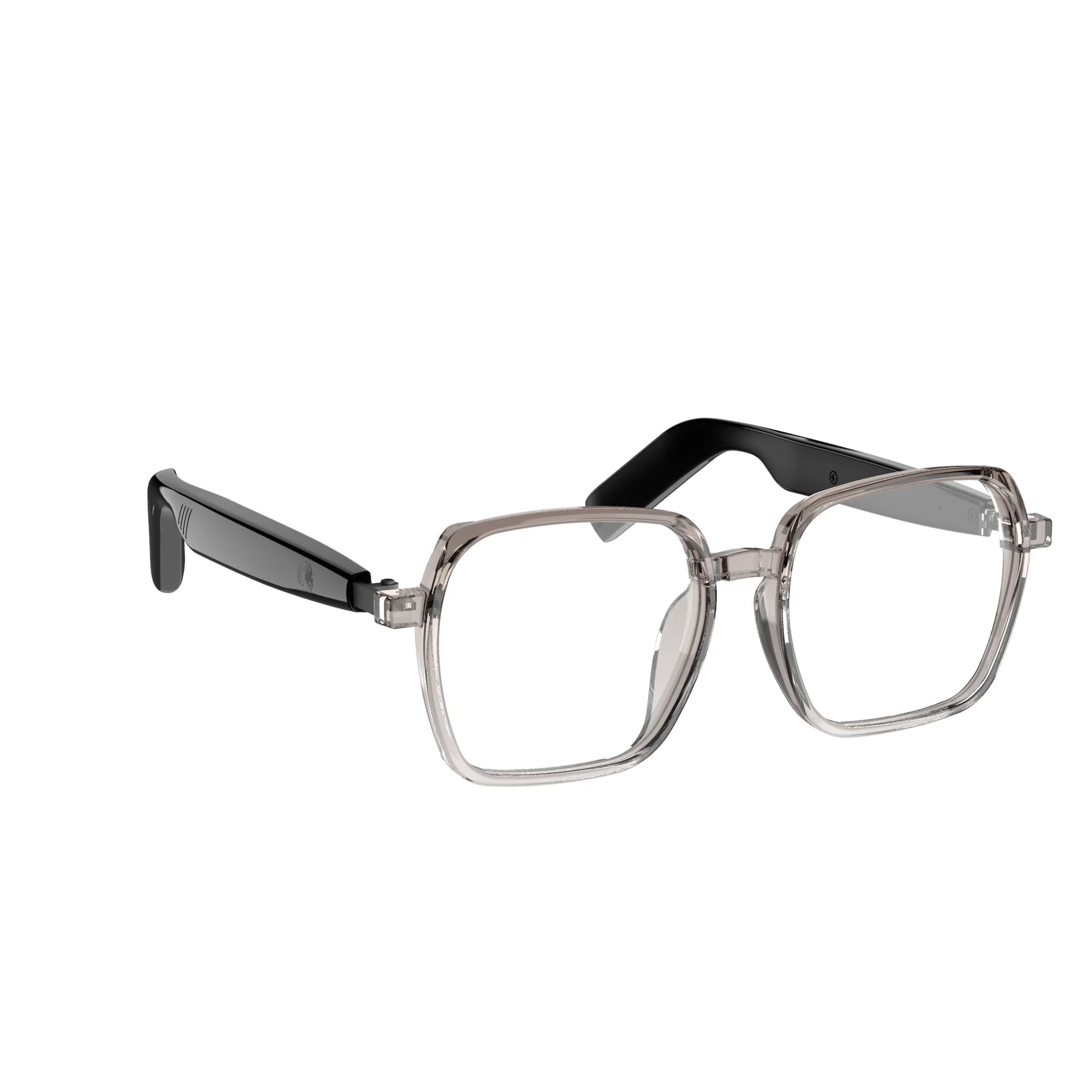 SG22 Transparent Smart Glasses With Bluetooth 5.4 Open-Ear Audio, Voice Assistant, Type-C Charging, Lightweight And Comfortable