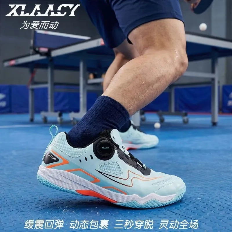 Popular Breathable and Durable Men's and Women's Table Tennis Shoe Anti Slip and Wear-resistant Men's Competition Training…