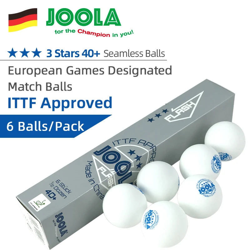 JOOLA Table Tennis Balls 3 Star Seamless Special for European Games Professional Ping Pong Balls with ITTF Approved 24 balls