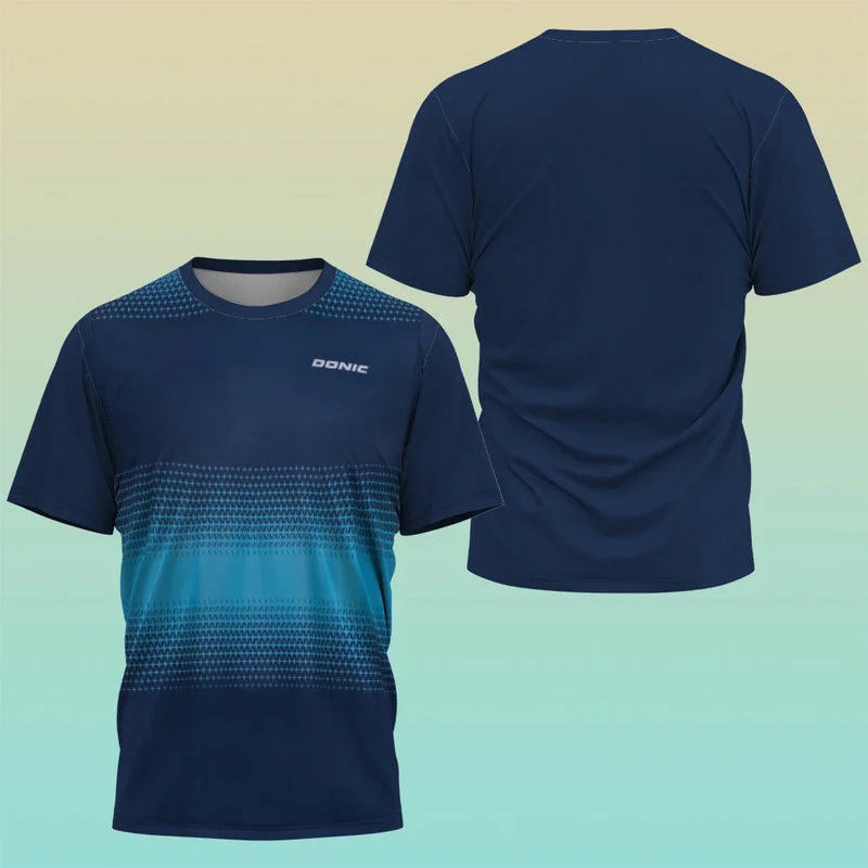 Summer New Men's and Women's Table Tennis Training Clothes Loose Comfortable Sports T Shirt Quick Drying Top O Neck Short…
