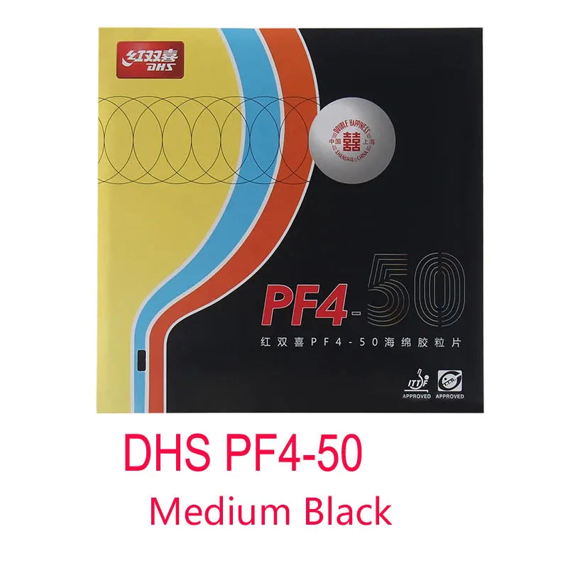 Original DHS PF4-50 Table Tennis Rubber (Hurricane 3-50 No.50 High Elastic Red Sponge) DHS PF4 -50 Ping Pong Sponge -…